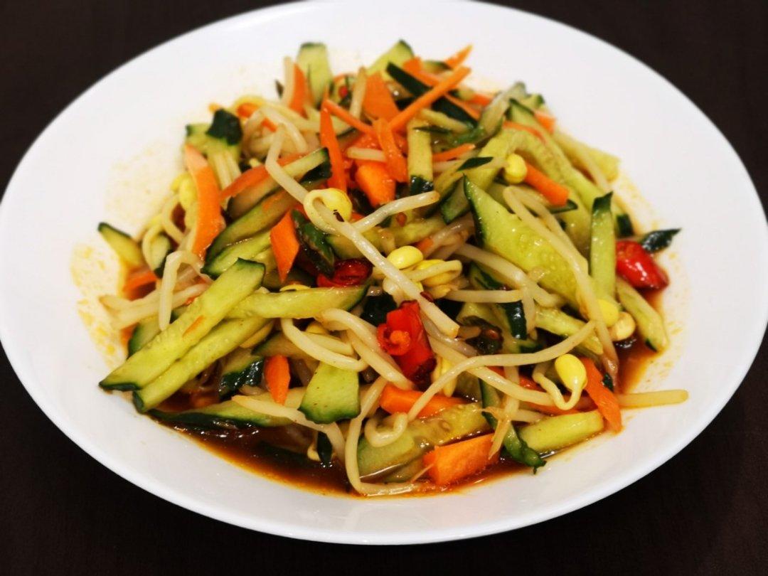 韩国辣酱拌黄豆芽