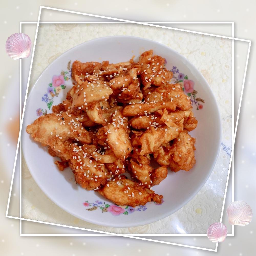 酸甜可口的糖醋里脊(鸡胸肉版)