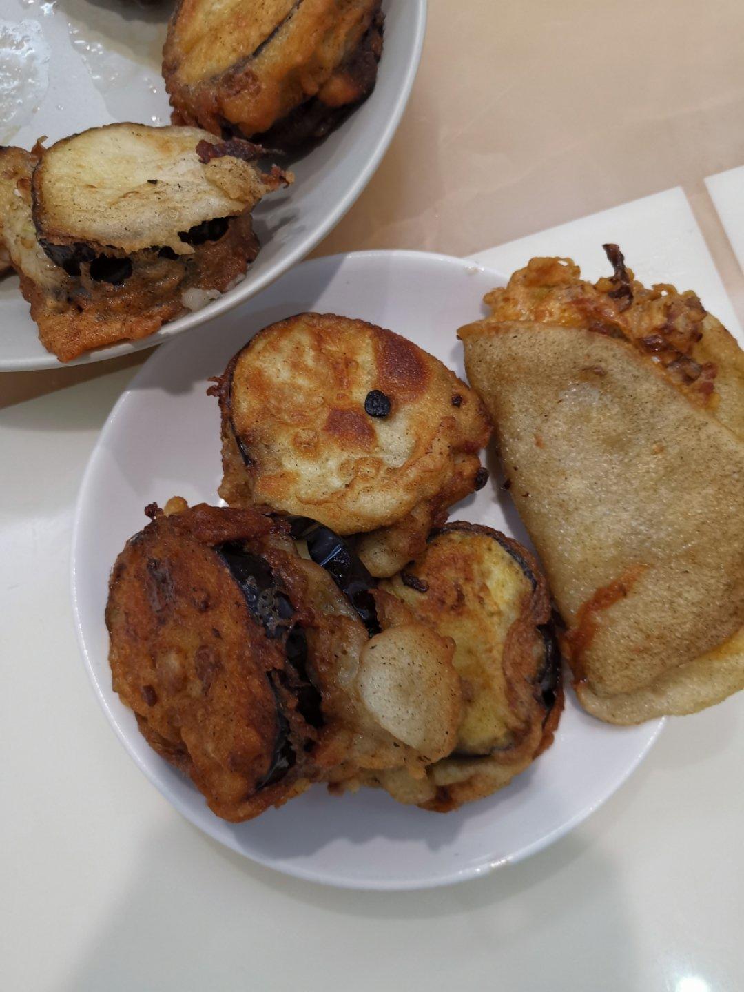 香炸茄盒-家乡的味道 Stuffed Fried Eggplant with Pork