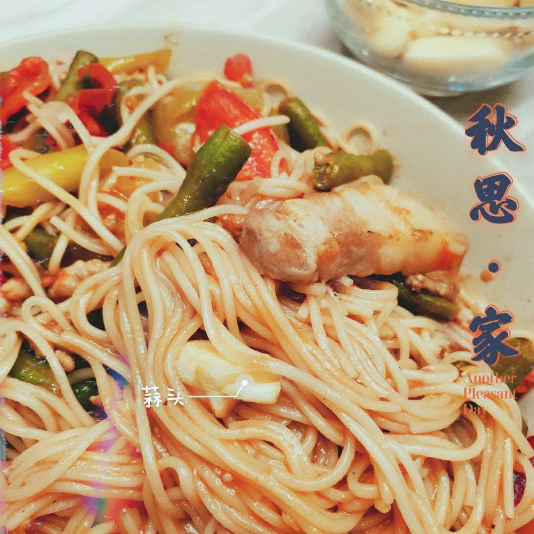 豆角焖个面
