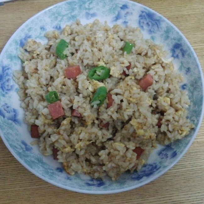 五彩榨菜炒饭