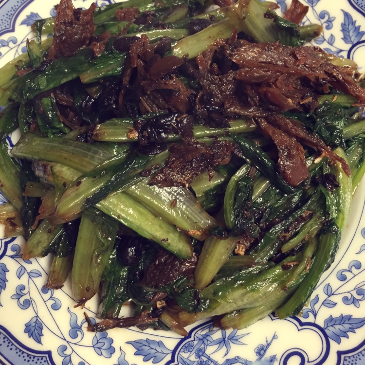 豆豉鲮鱼油麦菜