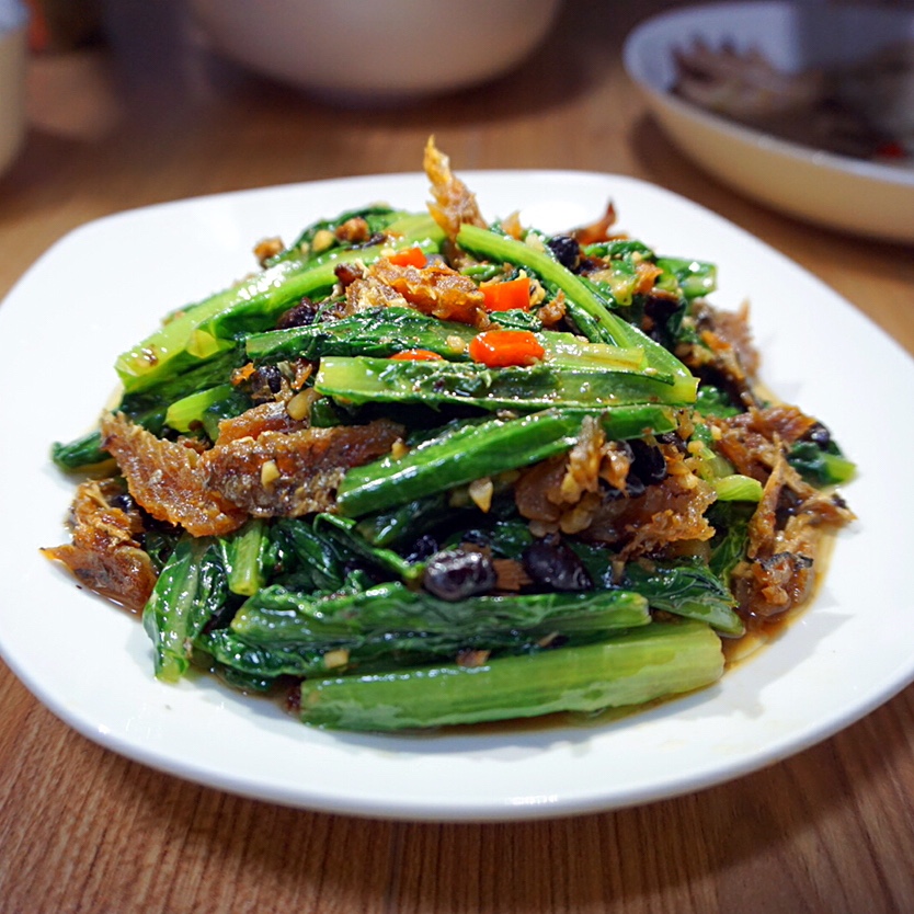 豆豉鲮鱼油麦菜