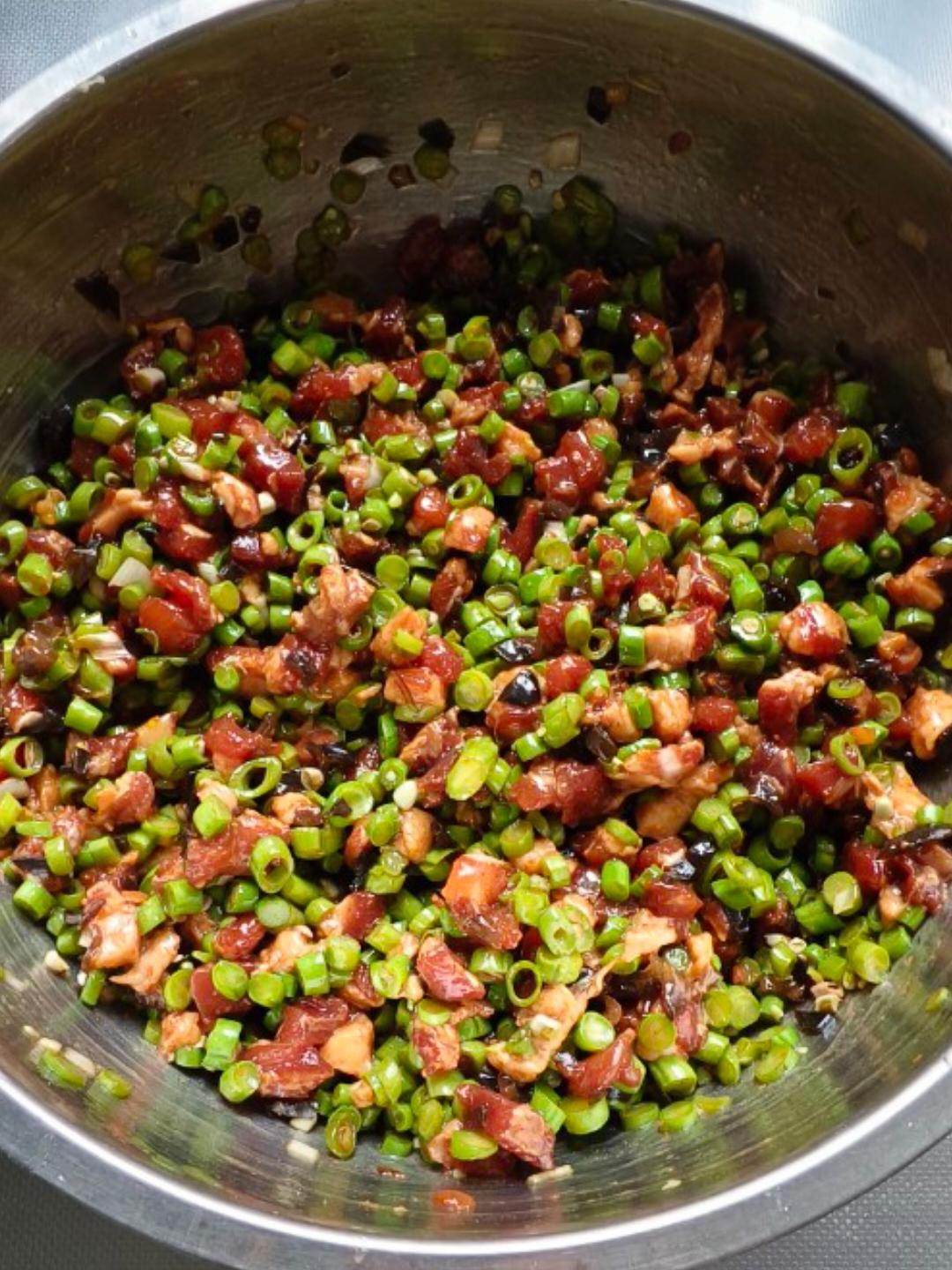 好吃又简单的豇豆酱肉包子馅儿