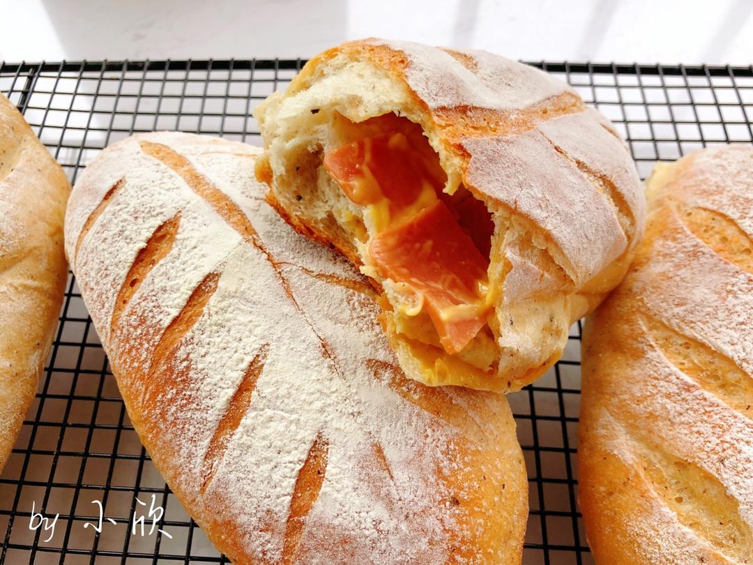 黑椒火腿芝士软欧