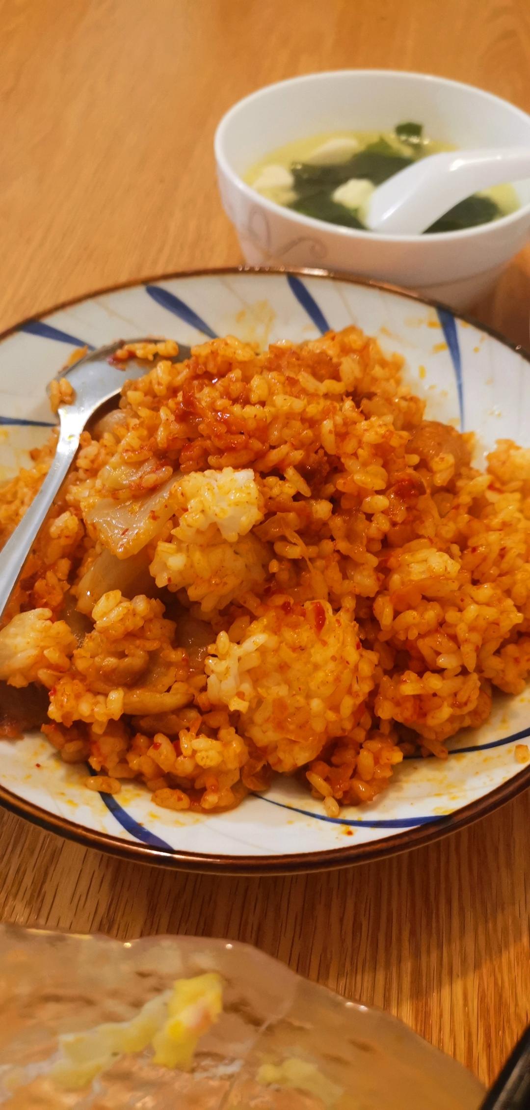 辣白菜五花肉炒饭