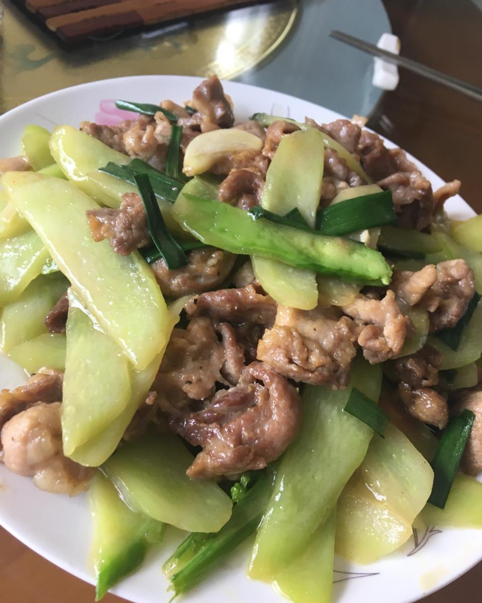 肉片豆干炒芥蓝
