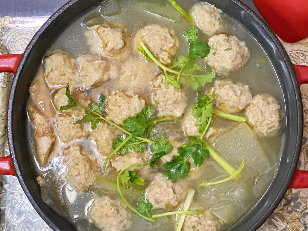 夏天不可错过的家常味--冬瓜丸子汤