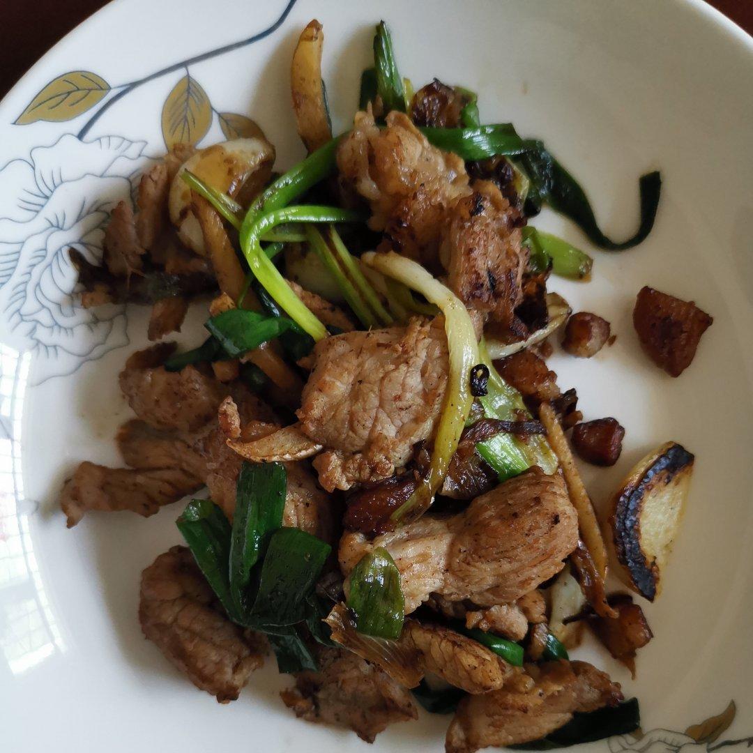 香葱炒猪肉