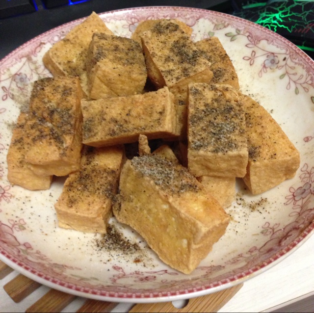 外脆里嫩炸豆腐