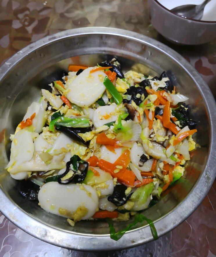 沙县小吃之炒(白粿）年糕