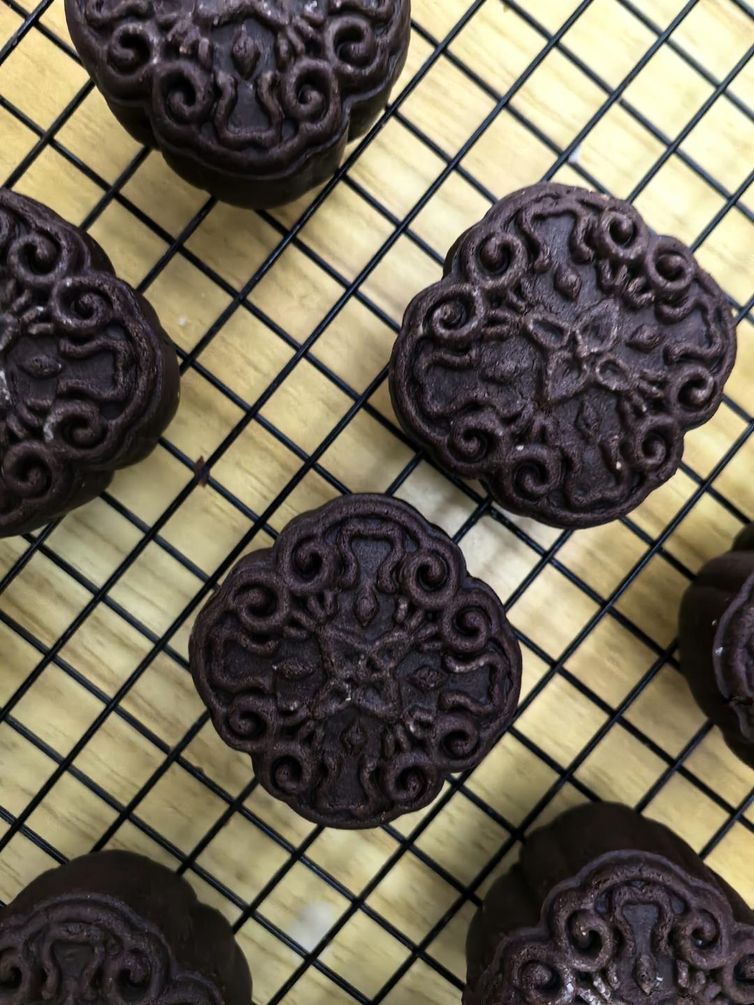 巧克力蔓越莓乳酪椰蓉月饼（含超快手馅料制作｜无蛋｜无需炒制）