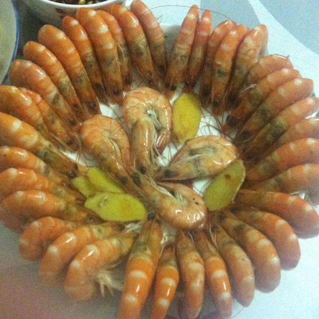 白煮海虾的做法