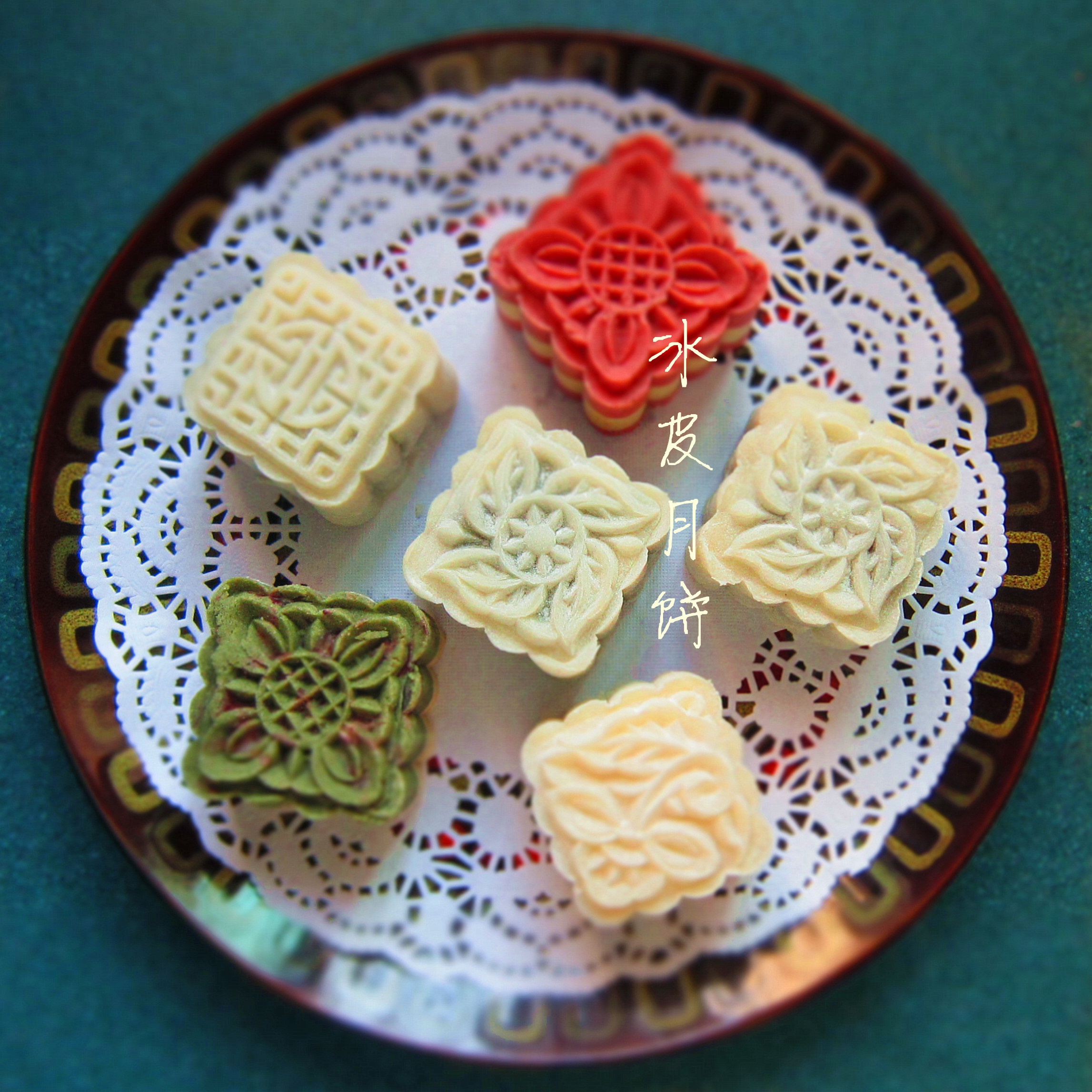 冰皮豆沙月饼