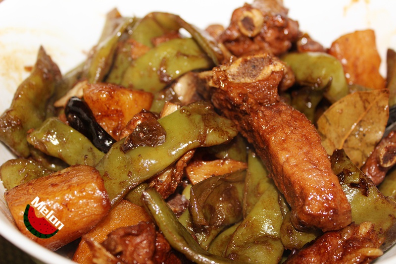 土豆豆角炖排骨