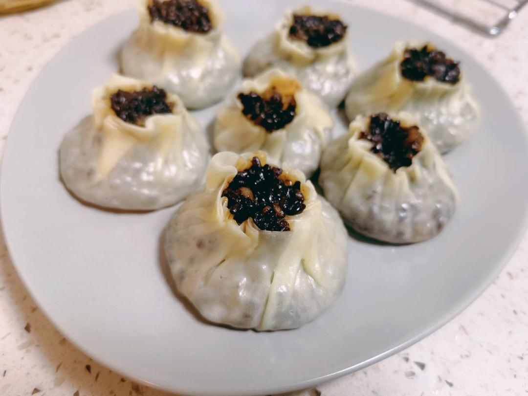 黑糯米腊味咸蛋黄烧卖（烧卖皮制作）