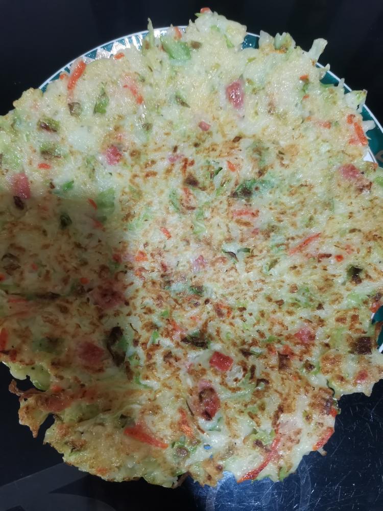 剩面条饼的做法