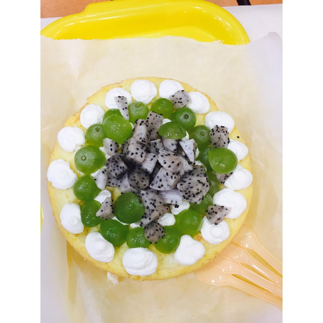 【零失败】不会裱花没关系的水果裸蛋糕 芒果裸蛋糕 完美戚风胚