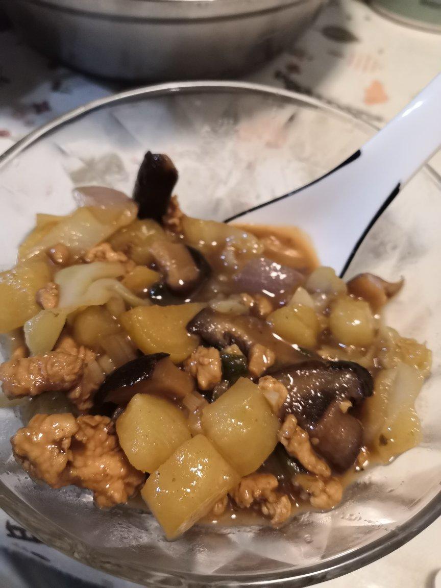 ㊙️香菇土豆肉沫拌饭❗️比外卖还好吃