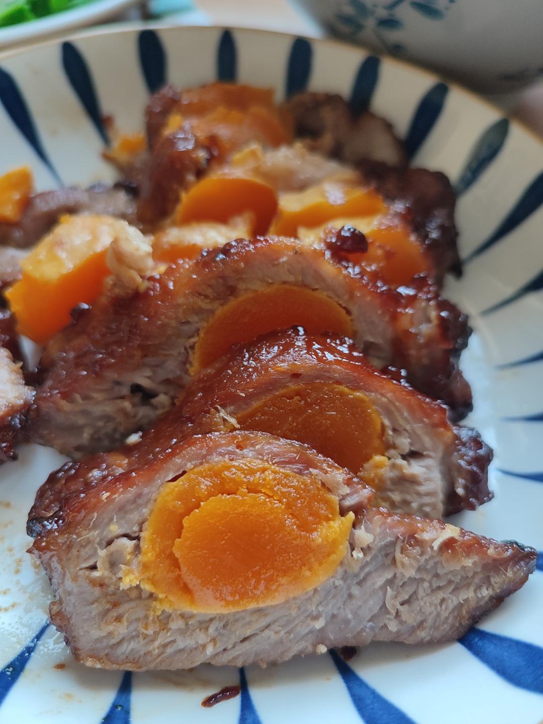 蛋黄叉烧肉（空气炸锅版）