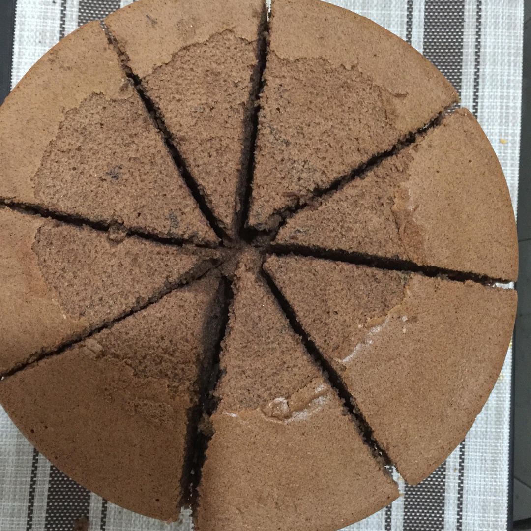 可可戚风蛋糕～8寸～百分百成功