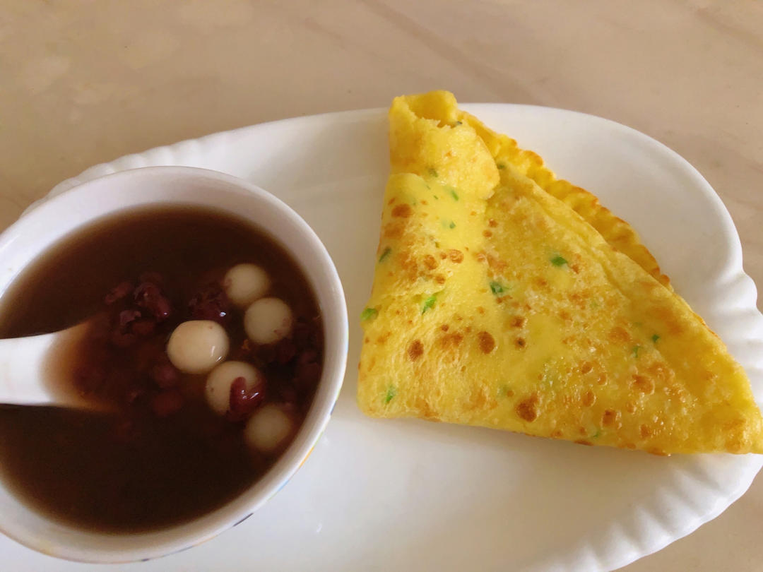 简单快手蔬菜鸡蛋煎饼