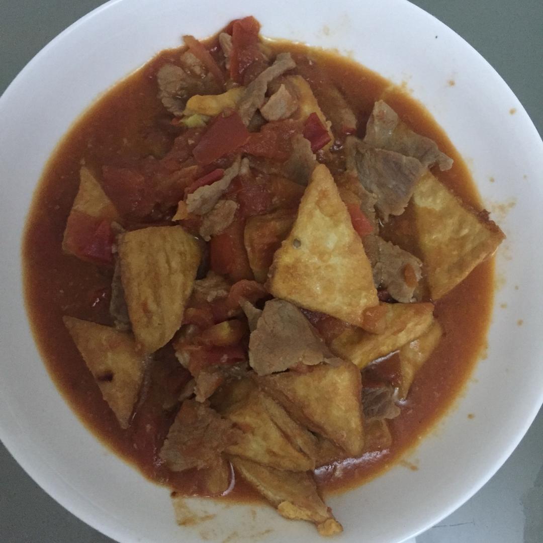 西红柿烧豆腐