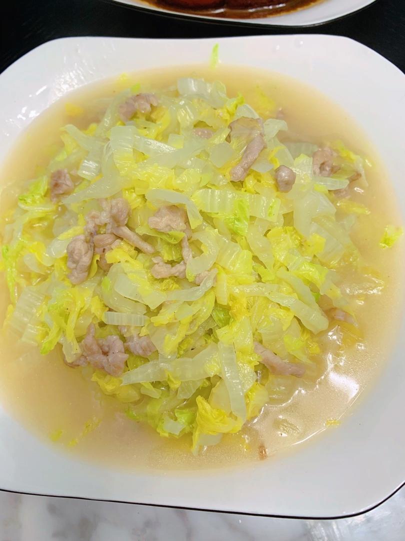 白菜烂糊肉丝