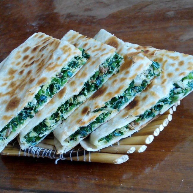 球球-43做的老北京韭菜盒子