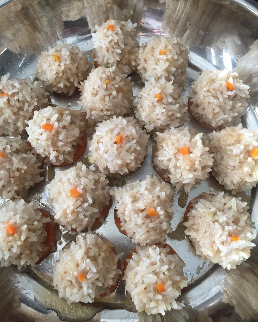 兰儿1999做的蒸糯米丸子