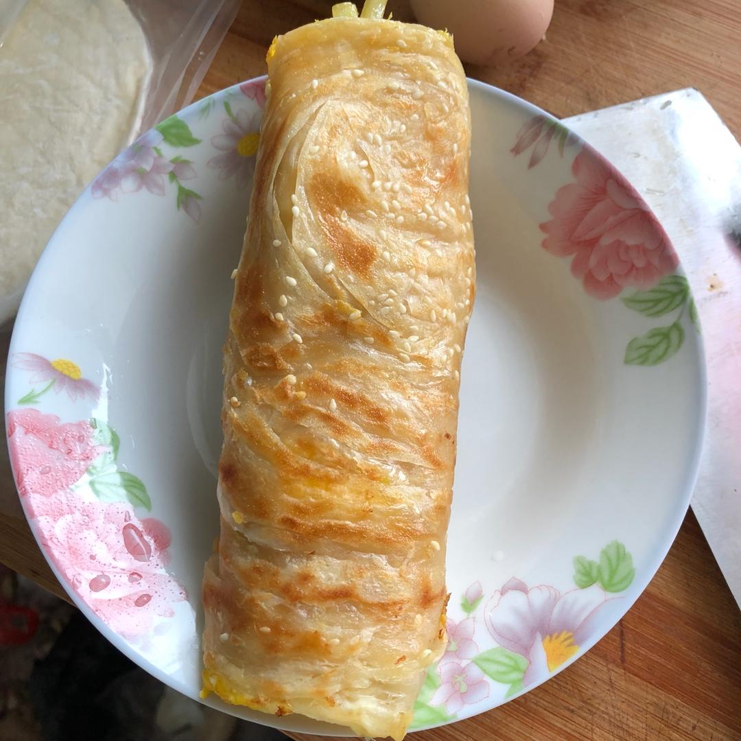 三分钟就可以做好孩子的早餐（手抓饼）