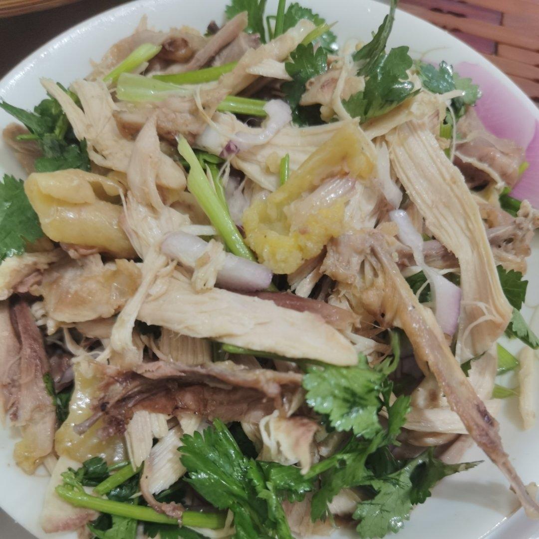 盐焗手撕鸡（易做好吃）