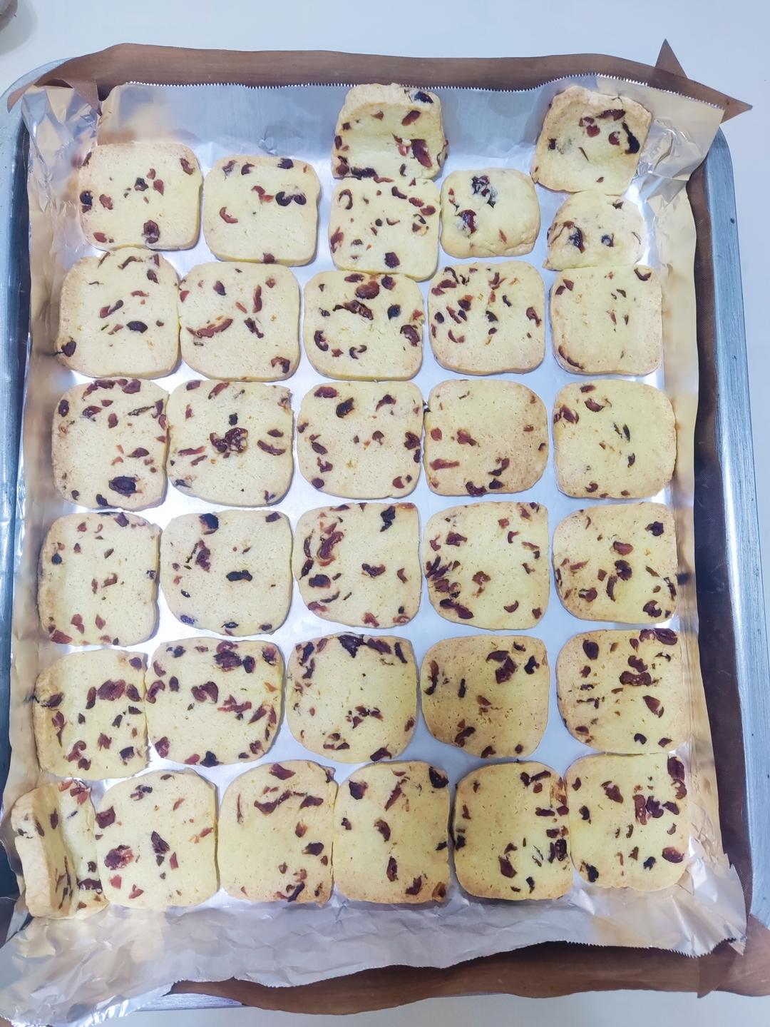 低糖少油版蔓越莓饼干