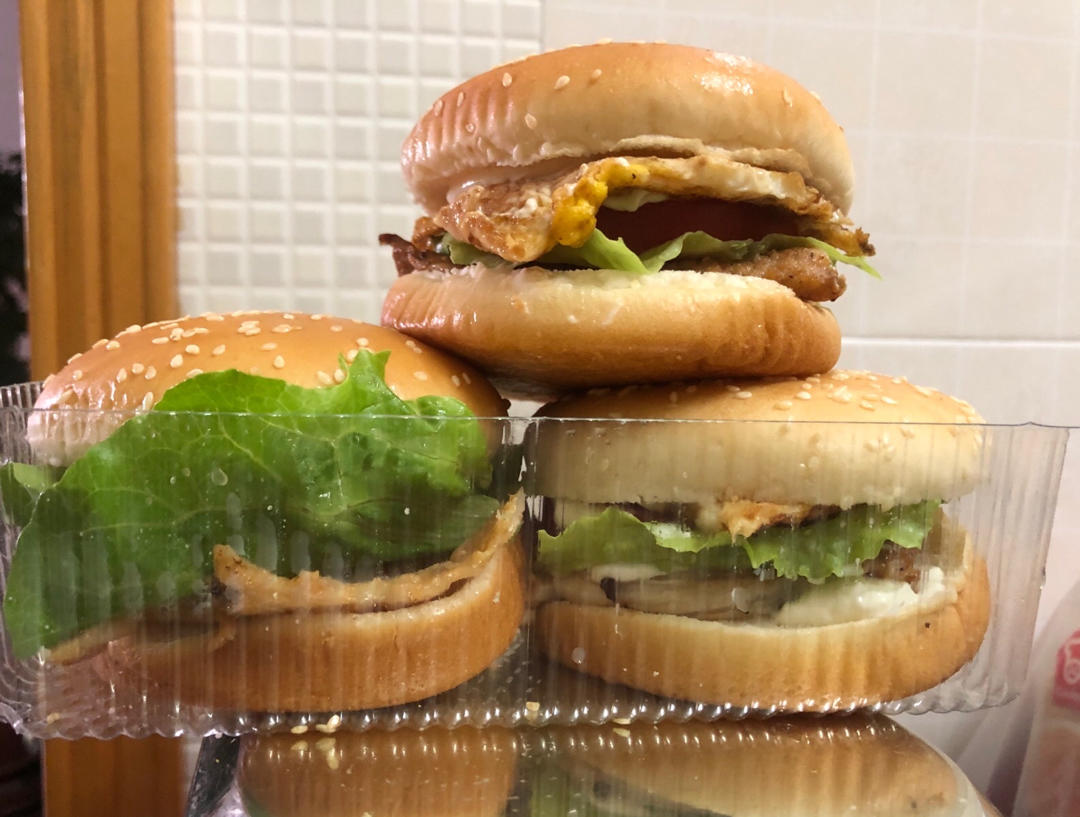 在家自制😋好吃汉堡包🍔
