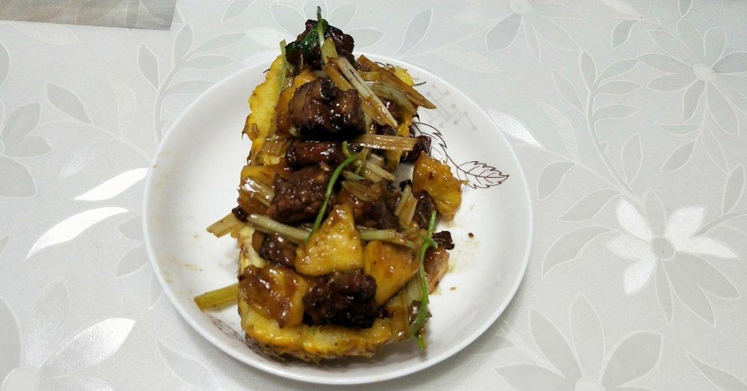 菠萝炒排骨