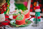 抹茶圣诞树红丝绒蛋糕卷（红曲粉版）C106