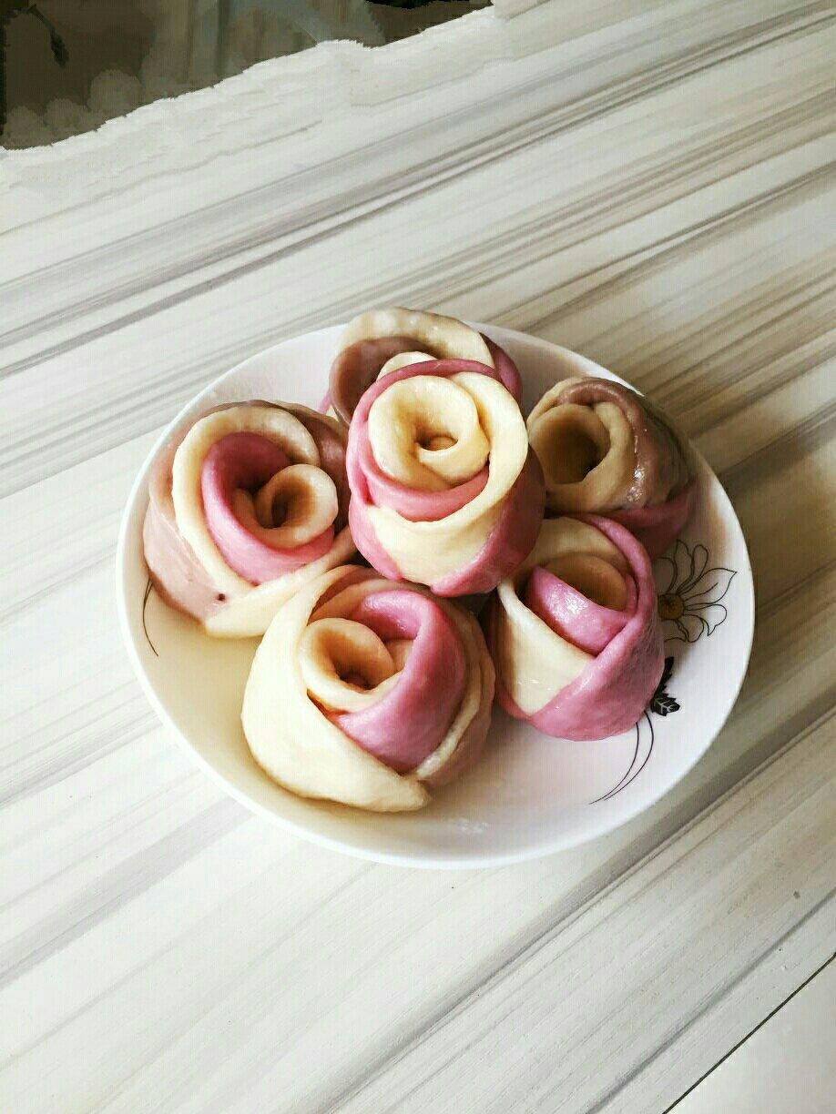 玫瑰花馒头