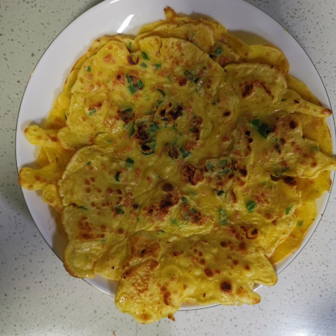 软软咸香鸡蛋饼（超详细）
