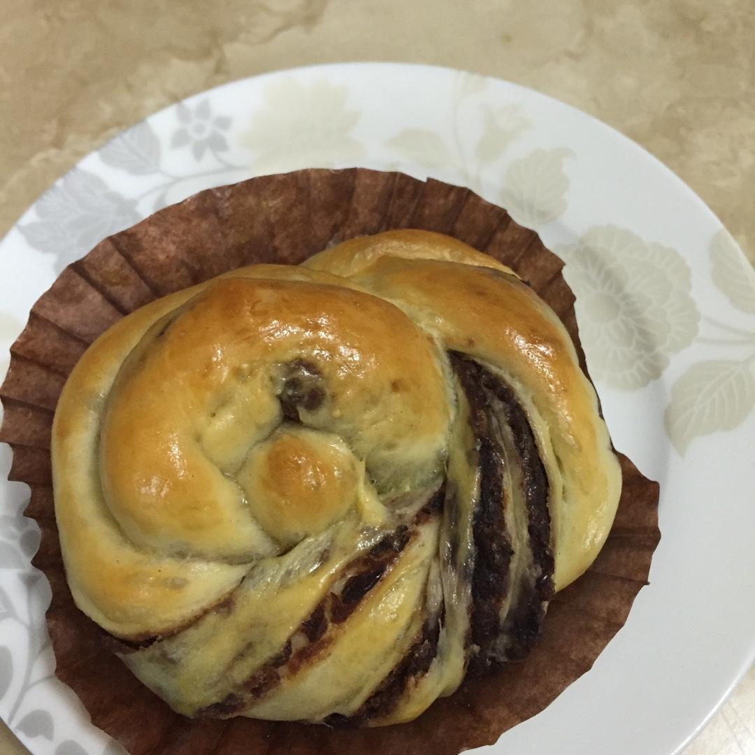 豆沙卷面包