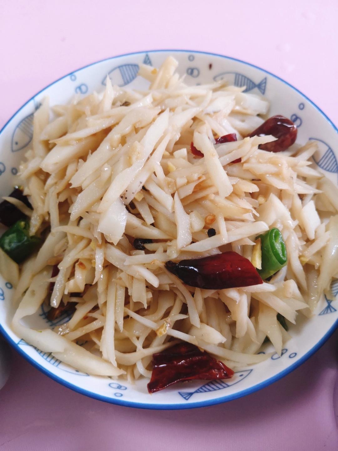 家常炒藕丝