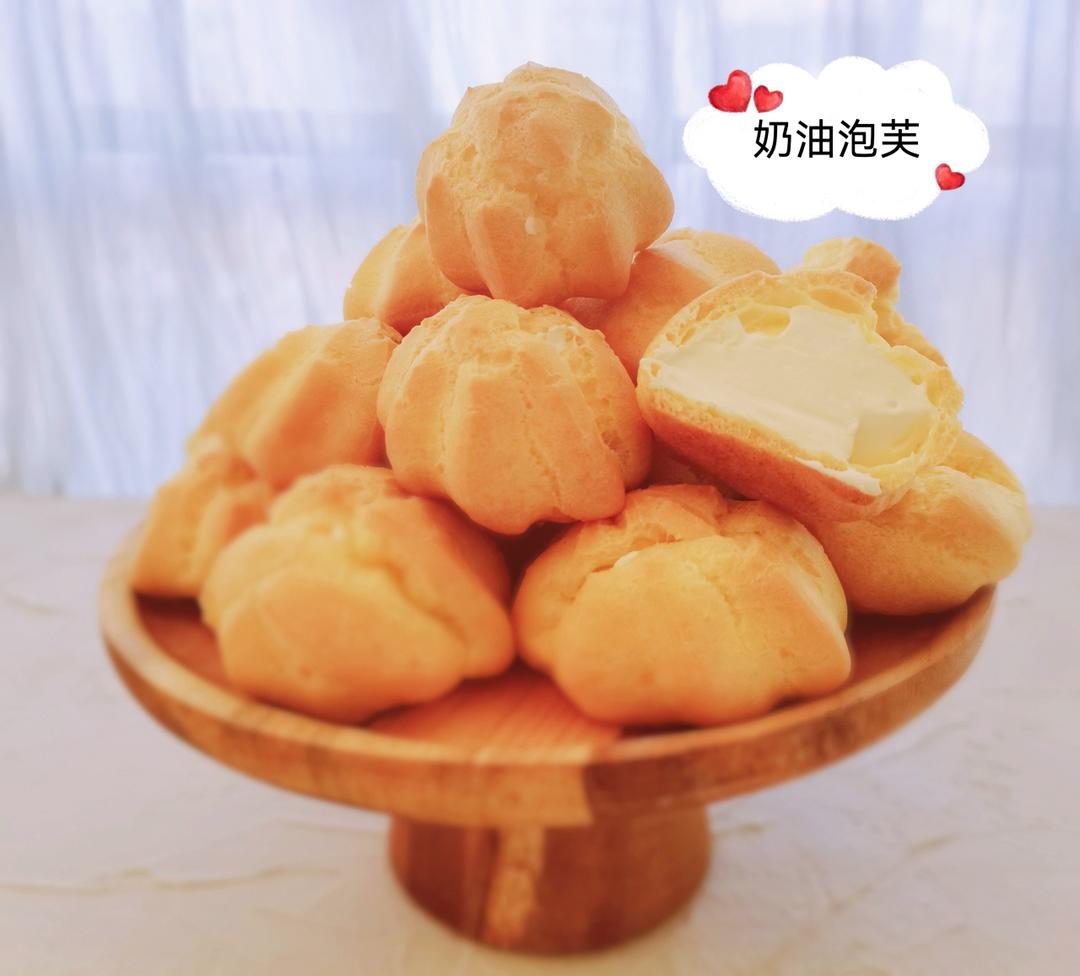 简单易成功的奶油小泡芙做法