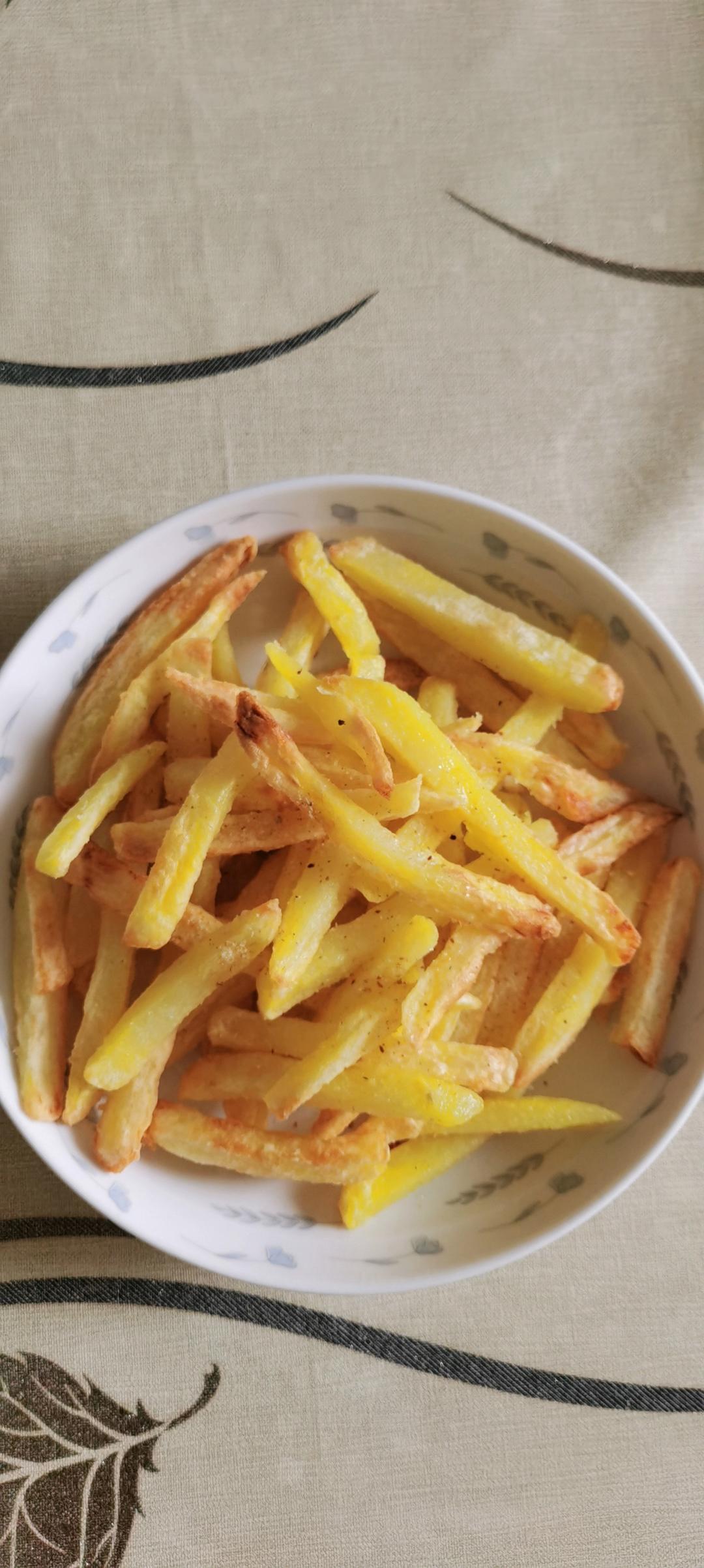 0失败！超简单！很省油！空气炸锅版薯条，现做现吃哦