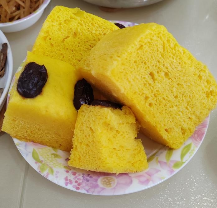 奶香南瓜发糕   不加一滴水和糖  这样做蓬松喧软还Q弹（养胃）附视频