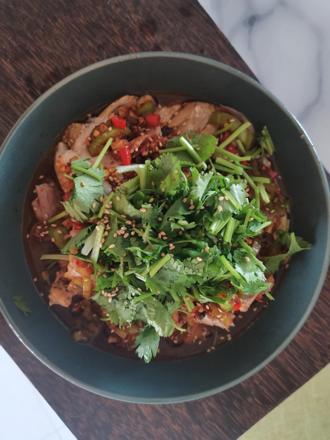 家庭版麻辣口水鸡，春夏开胃凉菜