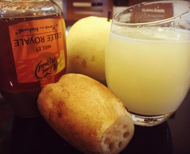润燥蜂蜜鲜藕梨汁的做法