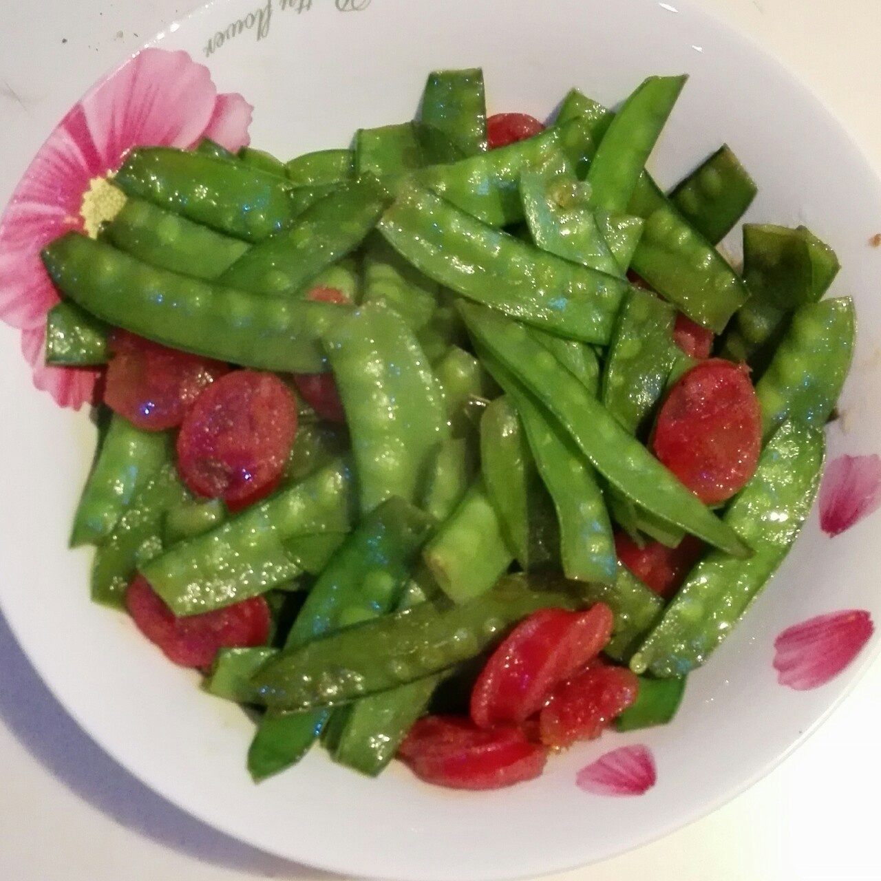 腊味炒荷兰豆