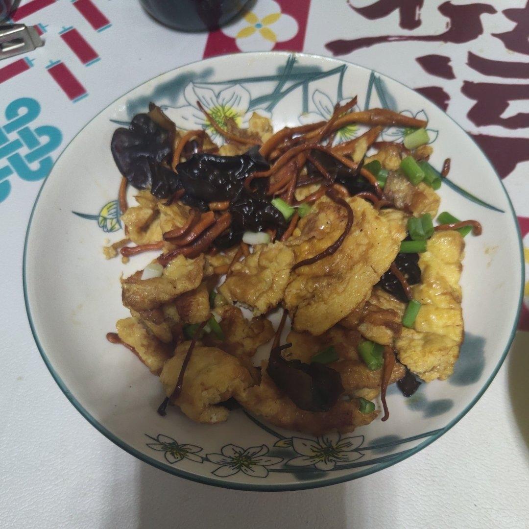 超鲜香——虫草花炒蛋/健康低卡家常菜