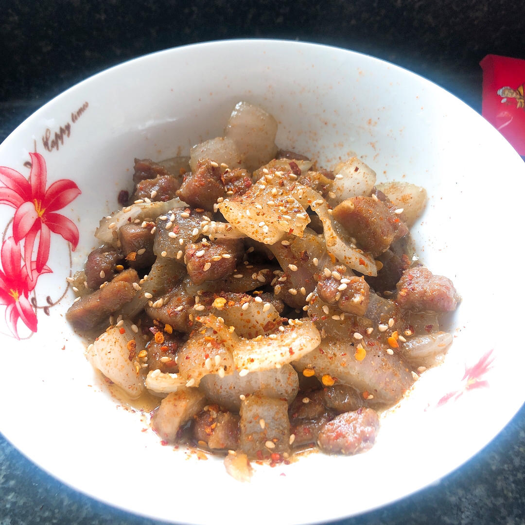 孜然洋葱牛肉粒