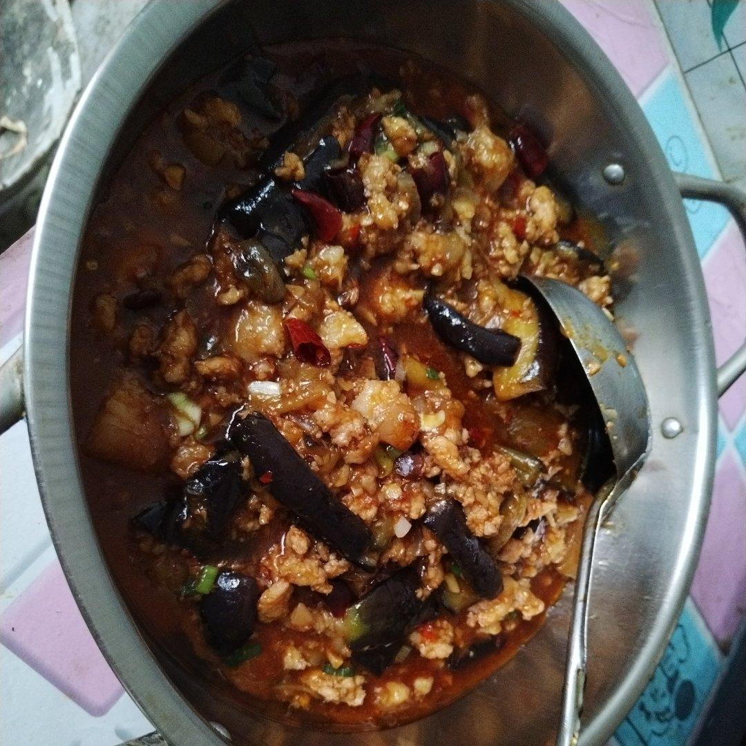 红烧肉沫茄子