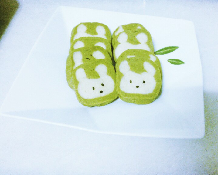 抹茶兔兔曲奇（比熊猫简单！超详细实物图+超良心手绘图）